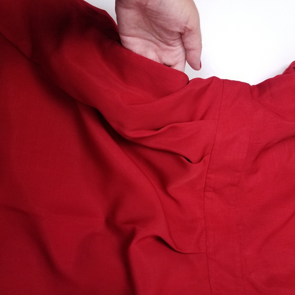 The Limited Red One Shoulder Ruffle Dress 2 - Picture 7 of 11